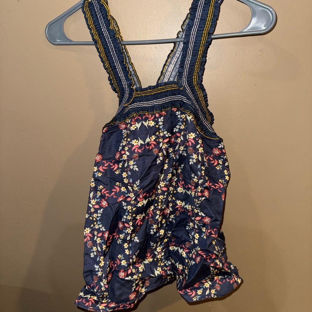 Current Air Navy Floral Tank Top